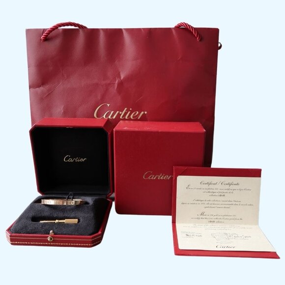Cartier Jewelry - Pre-Owned Cartier Love Bracelet - Classic Model - 18K Yellow Gold - 17CM